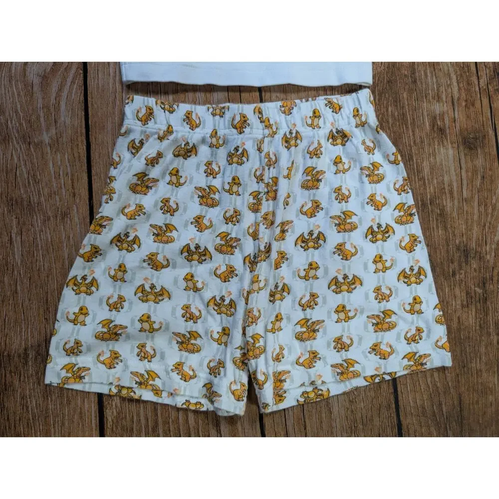 Vintage Youth Kids Pokemon Charizard Pajamas PJs Set Size 10 Shirt Pants Charman